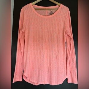 NO BOUNDARIES Coral Long Sleeve Shirt